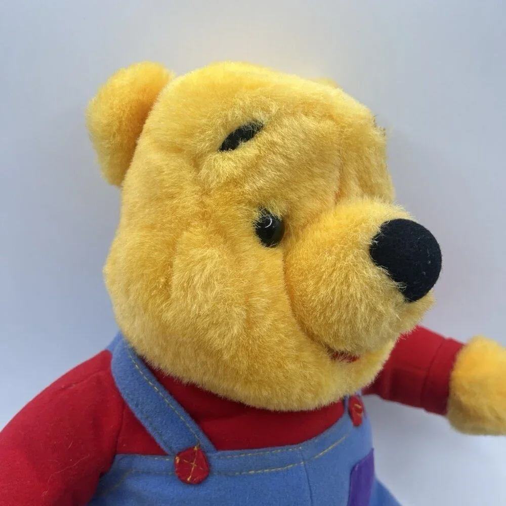 Winnie The Pooh Bear Talking Plush Mattel 1997 Vintage Nose Wiggles & Laughs